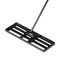 Metal Lawn Rake with 67" Handle and Wide 30" Plate Ideal for Leveling Soil Sand and Compost